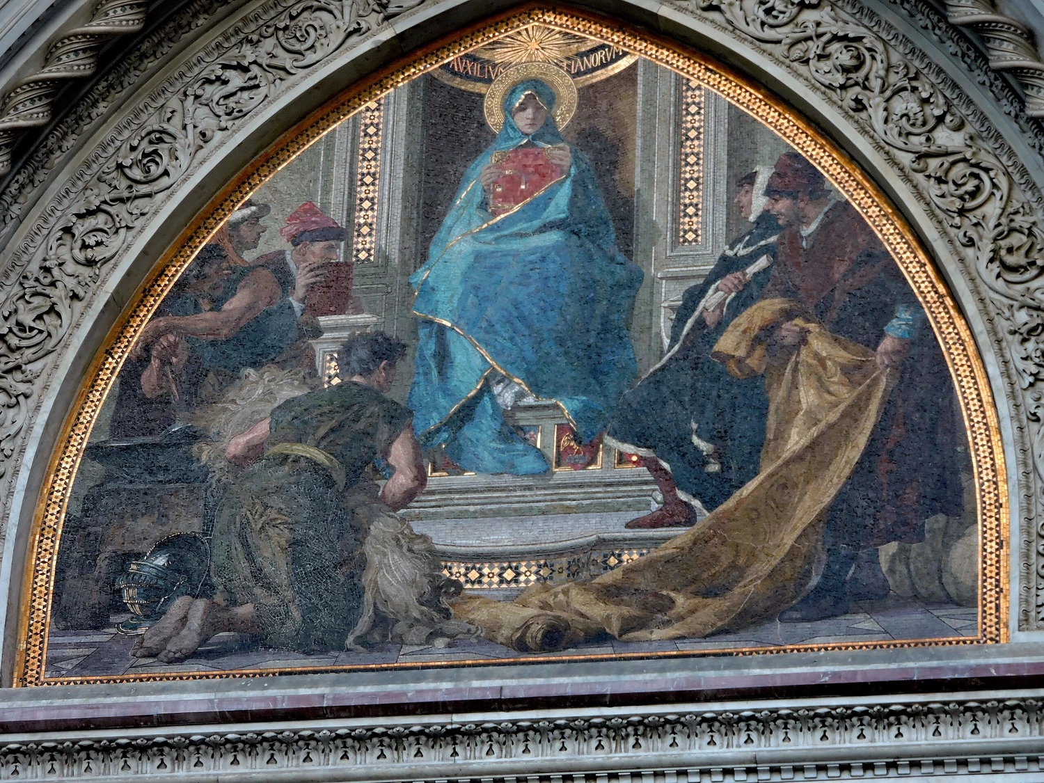 Mosaico sul portale destro del Duomo Santa Maria del Fiore, Firenze